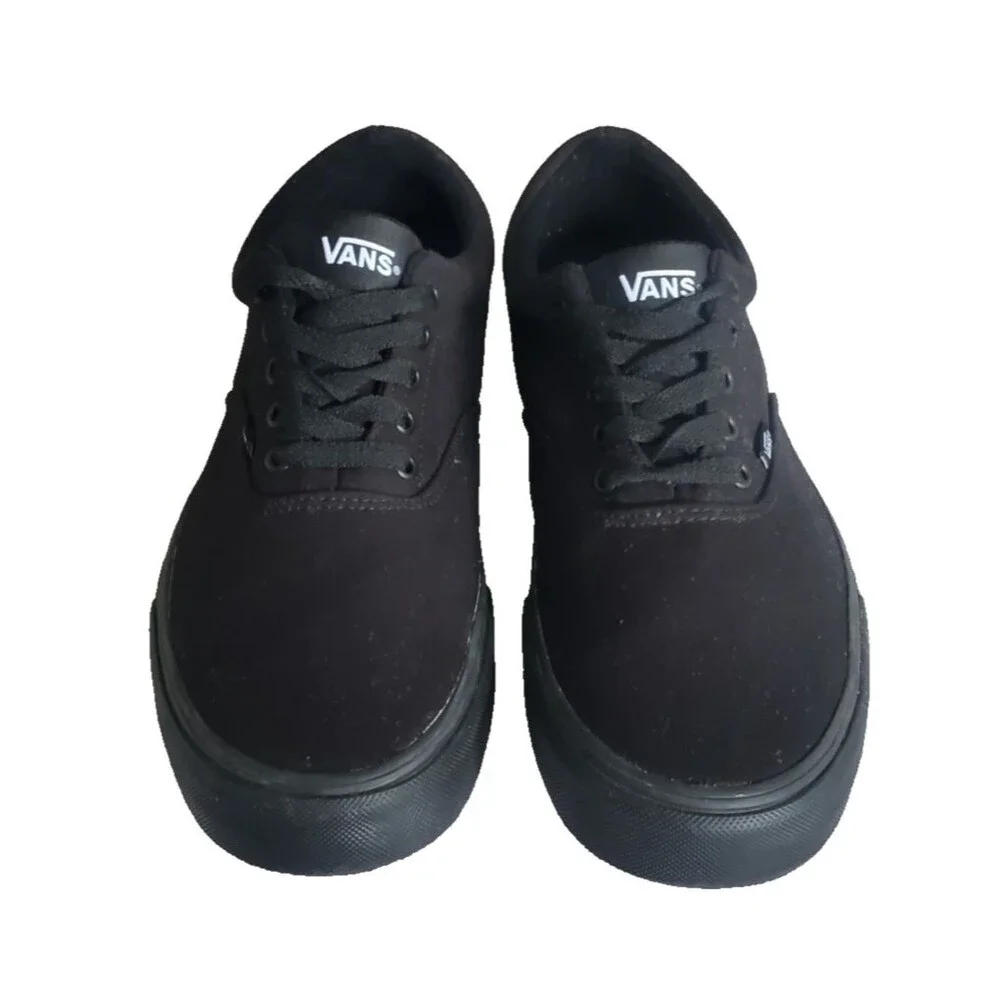 Vans Doheny All Black Mono Canvas Skate Shoes Men’s Sz 13 Low Top Sneaker 508731